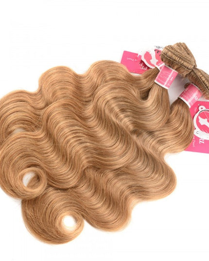 Honey blonde Body wave Virgin human Hair bundles 1 pc